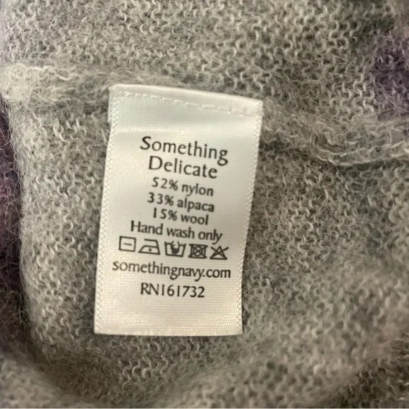 Something Navy Floral Ruffle Sweater - Picture 2 of 9